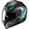 Casque Intégral de Moto C70 Silon Gris/Bleu incliné de droite