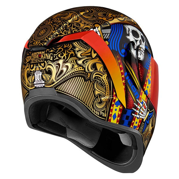 Casque Suicide King Or Derrière