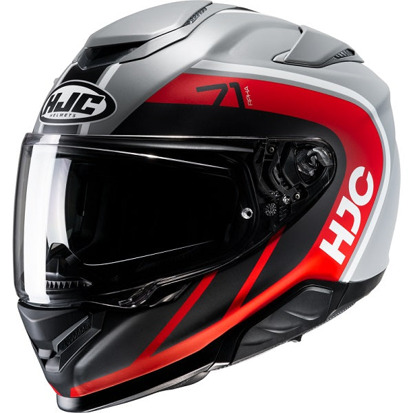 Casque Intégral de Moto RPHA 71 Mapos HJC Rouge/Gris incliné de droite