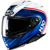 Casque Intégral de Moto RPHA 71 Mapos HJC Bleu/Blanc/Rouge incliné de droite 