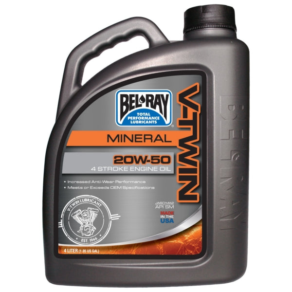 Bel-Ray 20w50 Mineral V-Twin Engine Oil