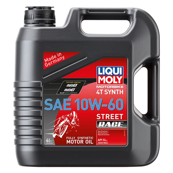 Huile Liqui Moly 100% Synthétique Street Race||Moly 100% Synthétique Street Race Oil