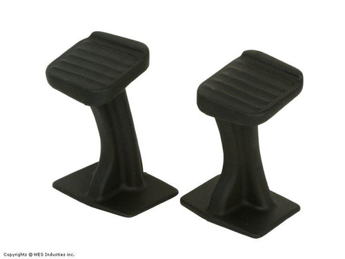 Universal foot pegs for single seat ATV