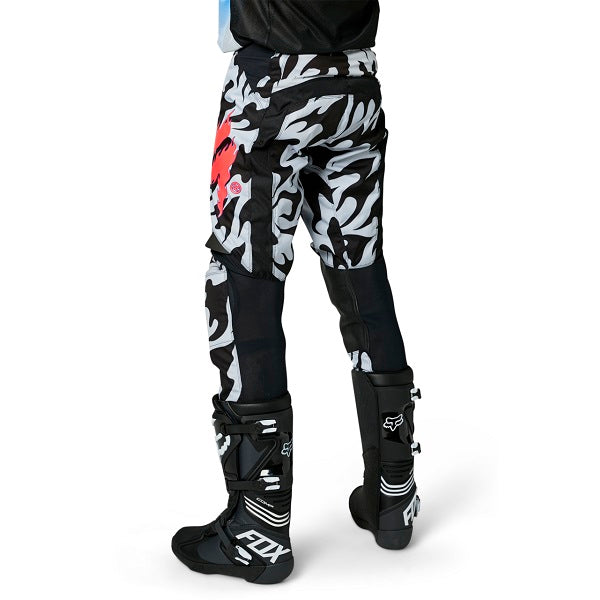 Pantalon de Motocross White Label Flame||Motocross Pants White Label Flame