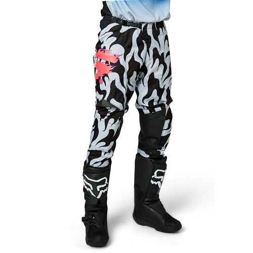 Pantalon de Motocross White Label Flame||Motocross Pants White Label Flame