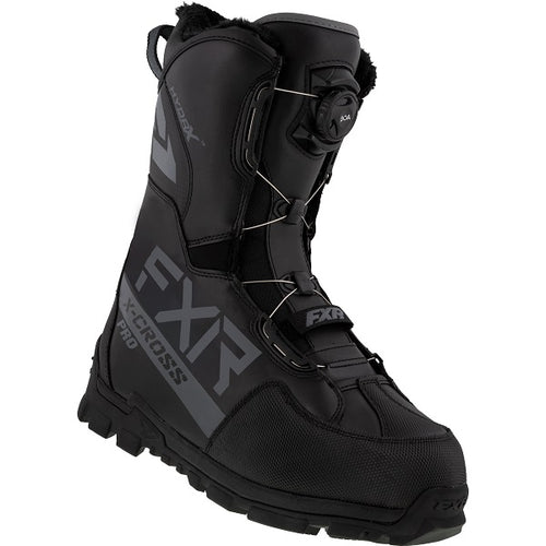 Bottes de Motoneige X-Cross Pro BOA Noir Ops de gauche