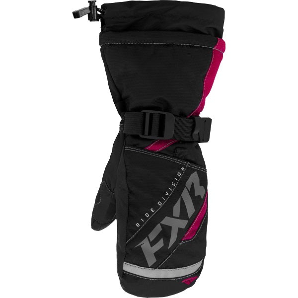 FXR Helix Race Winter-Motorradhandschuhe Für Jugendliche - Wasserdicht, Gepolstert, Mit Reflektoren (Schwarz, Größe M)