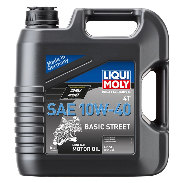 Huile Liqui Moly 10w40 Minéral Basic Street||Liqui Moly 10w40 Mineral Basic Street Oil