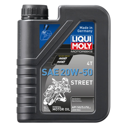 Huile Liqui Moly 20w50 Minéral Street||Liqui Moly 20w50 Mineral Street Oil