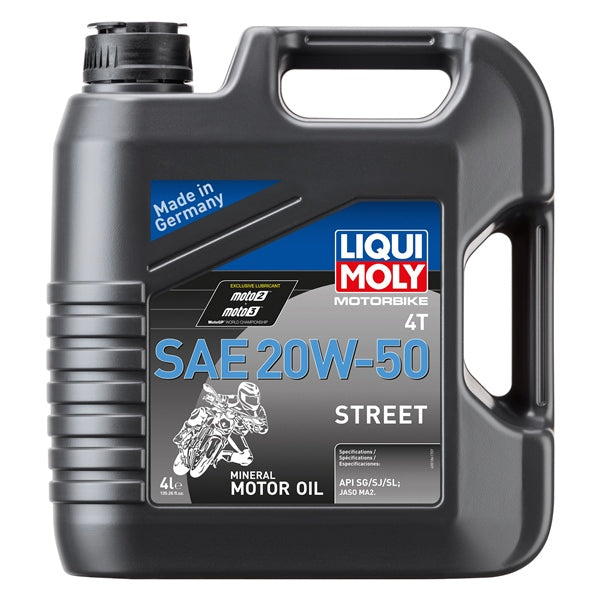 Huile Liqui Moly 20w50 Minéral Street||Liqui Moly 20w50 Mineral Street Oil