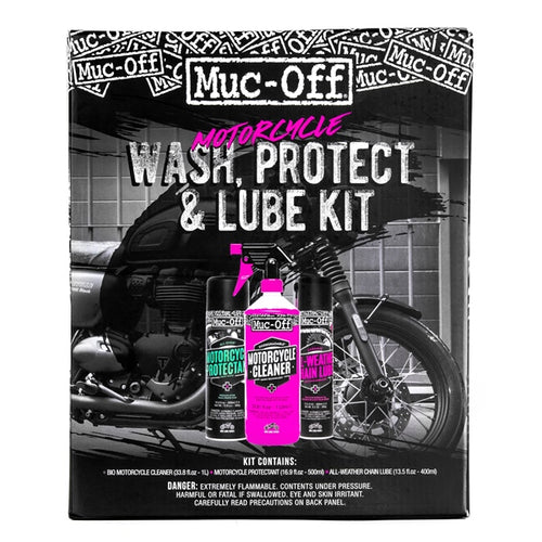 Ensemble de Nettoyant, Protecteur et Lubrifiant Muc-Off||Muc-Off Motorcycle Clean Protect and Lube Kit