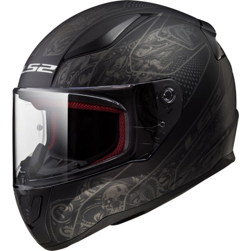 Casque Intégral de Moto Rapid Crypt Noir Mat incliné de droite