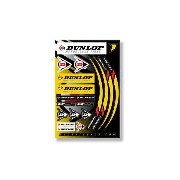 Dunlop road sticker sheet