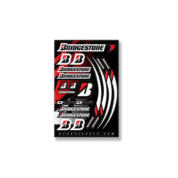 Ensemble d'autocollants Bridgestones