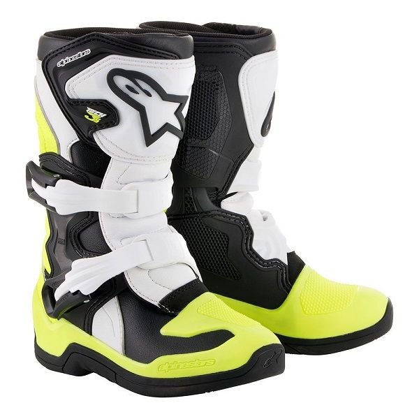 Bottes Tech 3S pour Enfant blanc / jaune