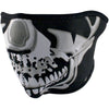 Demi-Masque de Moto Néoprène - Zan Head Gear gris et noir