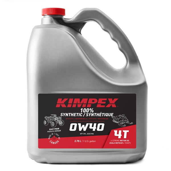 Huile Kimpex 0w40 100% Synthétique Snow 4T||0w40 100% Synthetic 4T Oil