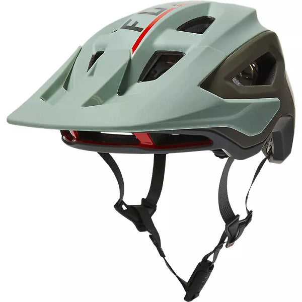 Casque de Vélo Ouvert FOX Speedframe Pro Blocked Vert Eucalyptus Profil