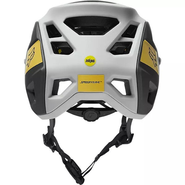 Casque de Vélo Ouvert FOX Speedframe Pro Blocked Gris Boulder Arrière