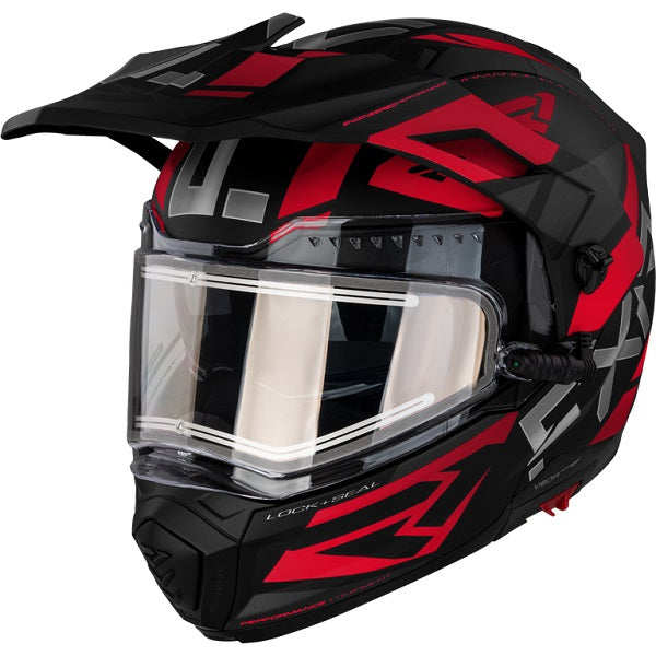 Casque Intégral de Motoneige Maverick X noir rouge