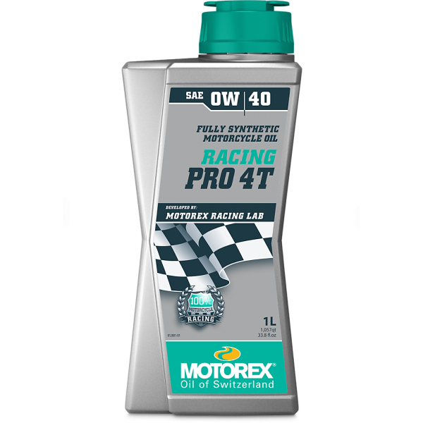 Huile Motorex 100% Synthétique 0W40 Racing Pro 4T||0W40 100% Synthetic Racing Pro 4T Oil