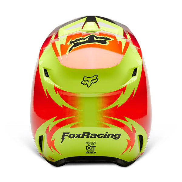 Casque Statk V1 Jaune/Rouge Derrière