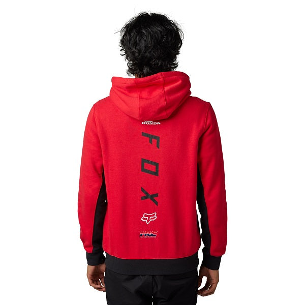 Sweat à Capuche Homme Honda - Zip Intégral Rouge Et Noir - Taille M - Occasion Très Bon état