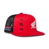 Casquette Fox X Honda Snapback Rouge