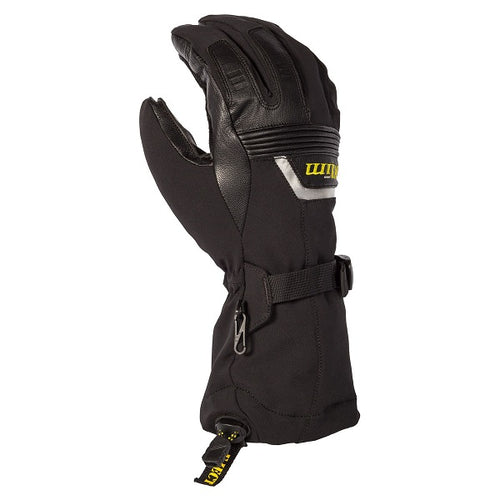 Gants de Motoneige Fusion Klim noir, dessus