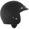 Casque Ouvert de Moto VG200 Noir Mat côté gauche