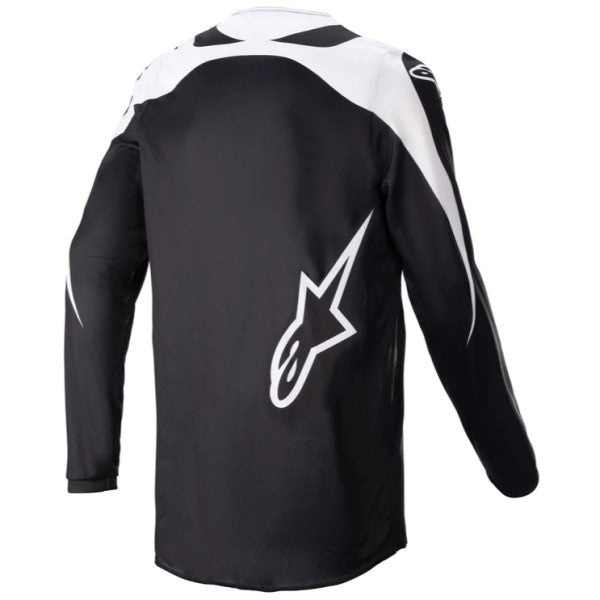 Chandail de Motocross Fluid Narin Alpinestars noir, de dos