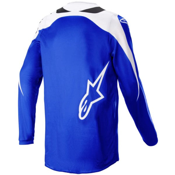 Chandail de Motocross Fluid Narin Alpinestars bleu, de dos