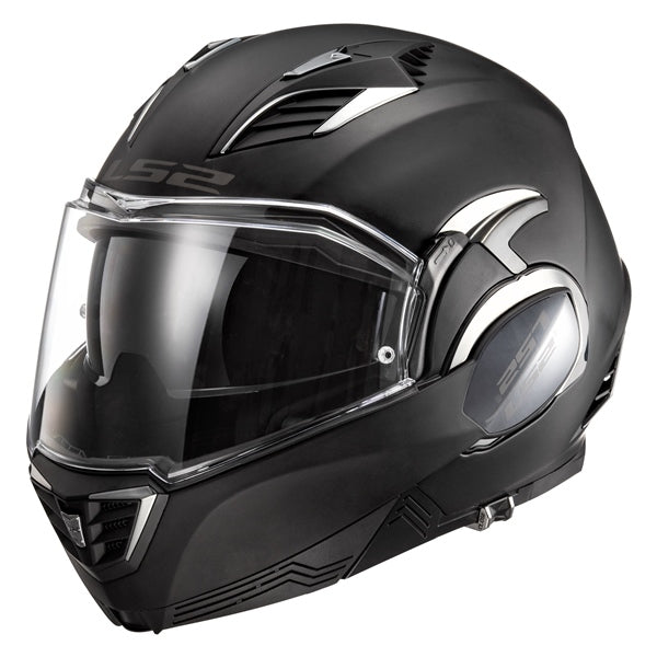 Casque Modulaire de Moto Valiant II Noir Mat incliné de droite