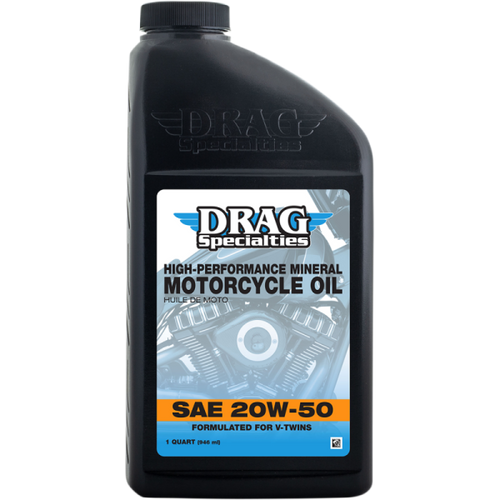 Huile Drag Specialties 20w50 Minéral V-Twins||Drag Specialties 20w50 Minéral V-Twins Oil