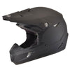 Casque de Motocross MX46 Compound Noir Mat incliné de droite