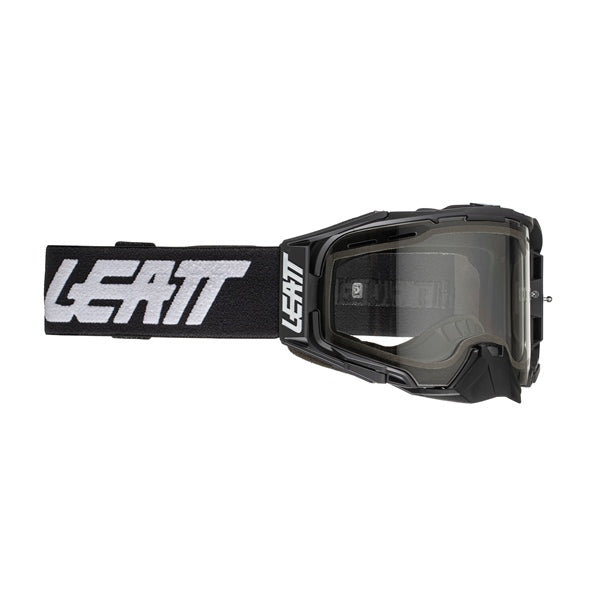 Lunettes Velocity 6.5 Enduro| Noir et blanc, de face