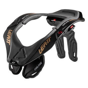 Collier Cervical de Motocross 5.5 Leatt Noir incliné de face
