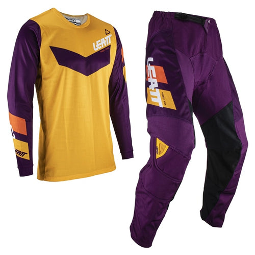 Kit de Motocross 3.5 Enfant Mauve/Jaune