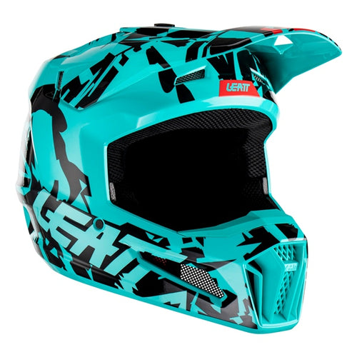 Casque de Motocross Leatt 3.5 Junior Noir/Bleu