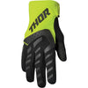 Gants de Motocross Spectrum Junior Noir/Vert de l'extérieur