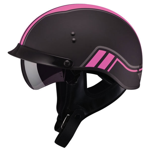 Casque Ouvert de Moto HH65 Twin Rose de droite