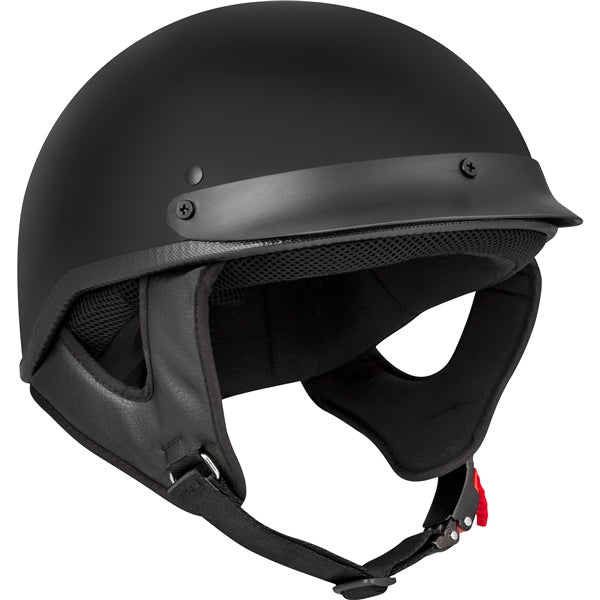 Casque Ouvert de Moto Bullet Noir côté avant