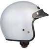 Casque Ouvert de Moto VG200 Argent côté gauche