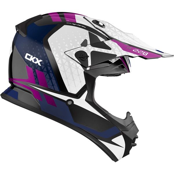Casque de Motocross TX228 Race CKX Mauve