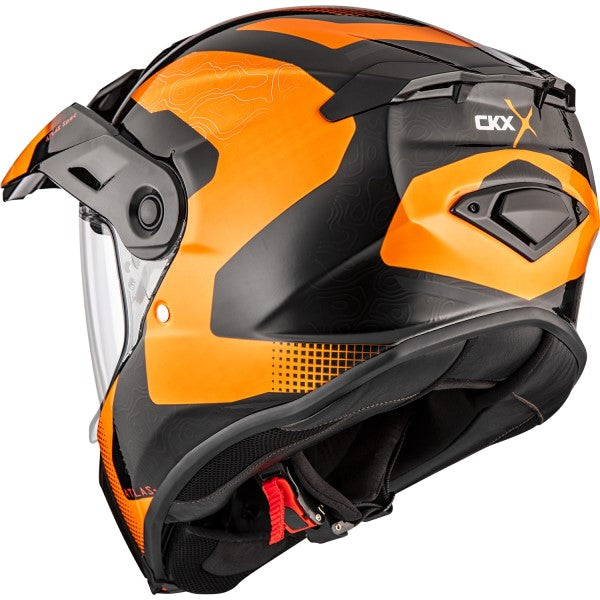 Casque Atlas Berdrock orange arrière