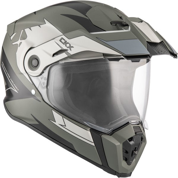 Casque Intégral de Moto Atlas Scorpio Gris côté avant