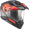 Casque Intégral de Moto Atlas Scorpio Rouge côté avant