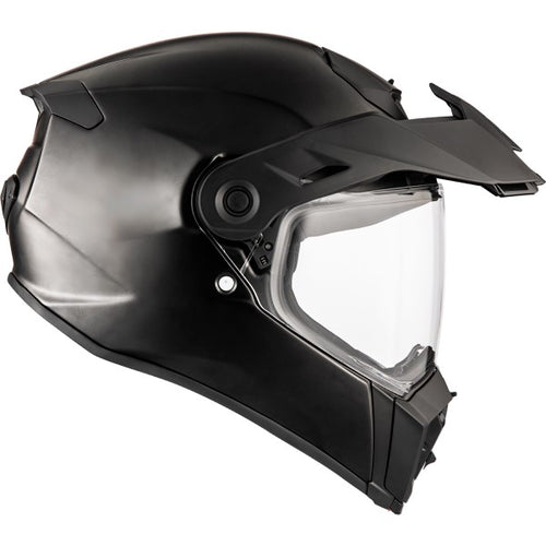 Casque Aventure Atlas Solid Noir de gauche