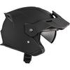 Casque Ouvert de Moto Razor-X Solid Noir Mat, côté droit