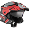 Casque Ouvert de Moto Razor X Slant| Rouge de face